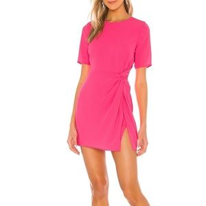 NWT Size S NBD Mini Dress in neon pink